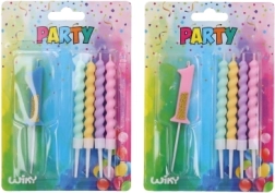 Bougie de fête numéro 1 avec 4 bougies