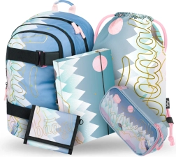 Ensemble BAAGL Skate Moon : Sac à dos, Trousse, Sac de sport, Chemises et Portefeuille