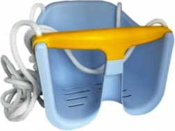 Balançoire pour enfants Baby avec barrière de sécurité – Bleu