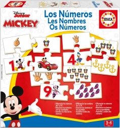 Puzzle Educa Mickey et ses amis – compter 10×4 pièces