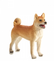 Figurine en plastique chien Shiba Inu MOJO