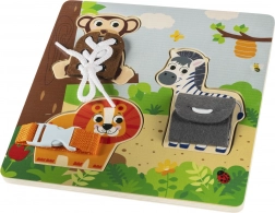 puzzle Montessori en bois safari avec animaux