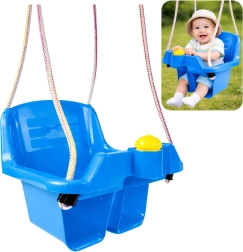 Balançoire seau pour enfants bleu
