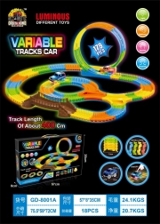 Circuit de course lumineux VARIABLE, 179 pièces