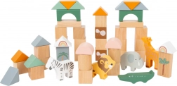 Blocs de construction en bois Safari pour enfants
