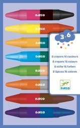 Crayons de cire double face DJECO