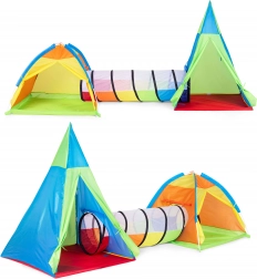Aire de jeu de tentes pour enfants 3 en 1 igloo tipi tunnel IPLAY