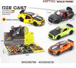 Voiture de sport métallique 1:36 avec portes ouvrantes et mécanisme à rétrofriction