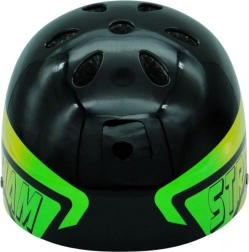 Casque de cyclisme Dazzler noir avec éléments vert-jaune – taille M