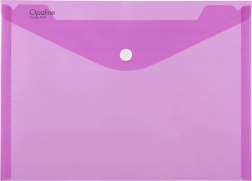 Pochette à pression A4 OPALINE rose