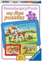 RAVENSBURGER Mon premier puzzle Amis des animaux 3x6 pièces