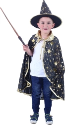 Cape de magicien pour enfants avec chapeau