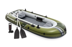Bateau pneumatique INTEX Seahawk 3 avec sièges, rames et pompe