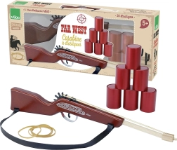 Vilac fusil Far West – jouet en bois à élastiques pour tir sur boîtes