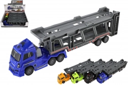 Camion porte-voitures en plastique à inertie 45 cm