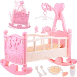 Grande berceau pour poupées avec manège