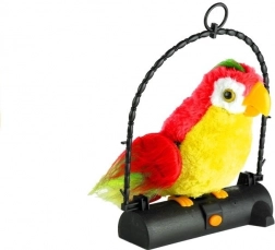 Perroquet parlant Pleciuga – peluche interactive, rouge