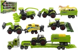 Machines agricoles avec animaux - ensemble de ferme