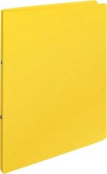 Classeur en carton rigide jaune A4 à 2 anneaux