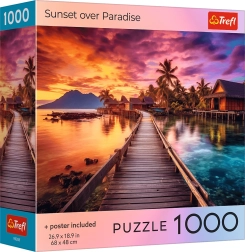 Trefl puzzle coucher de soleil sur le paradis 1000 pièces