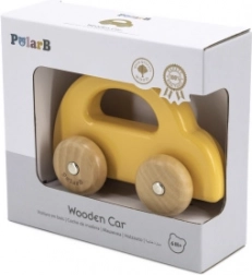 Voiture en bois à pousser VIGA PolarB jaune