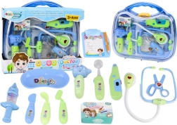 Trousse de médecin pour enfant dans une valisette – Lumineuse, sons, bleue
