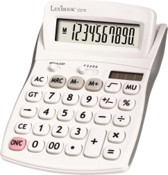 Calculatrice 10 chiffres avec écran à angle réglable