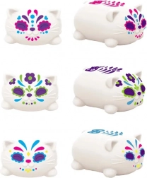 Schylling NeeDoh chat à presser Sugar Skull phosphorescent