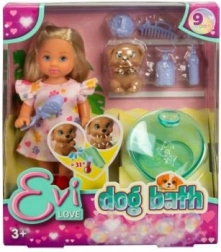 Poupée Evi avec son petit chien et accessoires