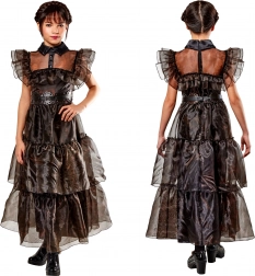 Costume de carnaval – robe fille WEDNESDAY Rave’n Dance 134–140 cm