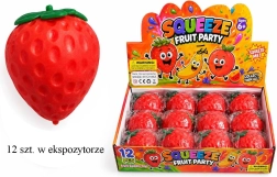 Balle antistress à presser fraise - 1 pièce
