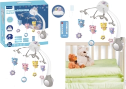 Mobile avec projecteur et télécommande, coloris gris