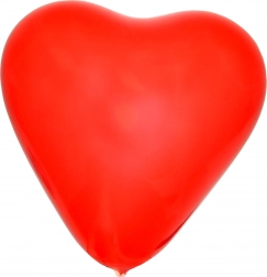 Ballon gonflable en forme de cœur 26 cm - lot de 10