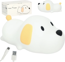 Lampe de nuit tactile en silicone pour enfants LED USB en forme de chiot
