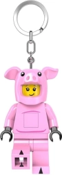 Porte-clés LEGO minifigurine cochon avec lampe