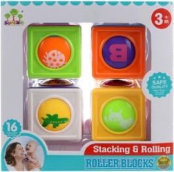 Cubes éducatifs pour tout-petits avec images rotatives