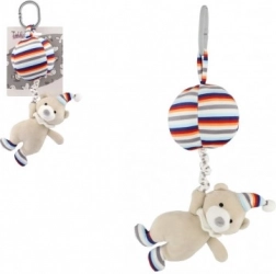 Ours en peluche avec ballon - Jouet suspendu 30 cm