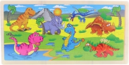 Puzzle en bois dinosaures 96 pièces