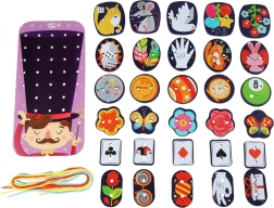 Lucy & Leo set de laçage en bois magique