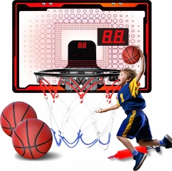 Panier de basket interactif avec compteur de points LCD 3-en-1