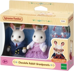 Sylvanian Families grands-parents lapins aux oreilles chocolat