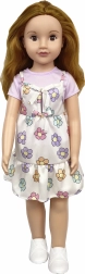 Poupée marcheuse en robe fleurie 70 cm