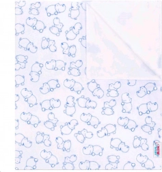 Alèse en flanelle imperméable NEW BABY hippopotame