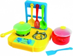 Cuisinière à gaz avec casseroles PARTY WORLD