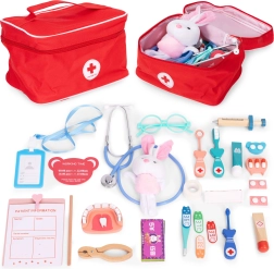 Set médical en bois avec sac pour enfants 28 pièces ECOTOYS