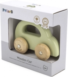 voiture poussoir en bois VIGA POLARB verte