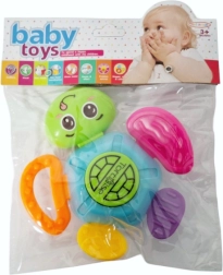 Jouet sensoriel pour bébé – petite tortue hochet