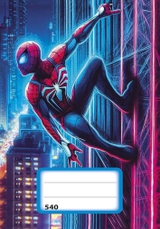 Cahier A5 non ligné avec motif Super-héros