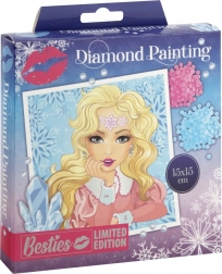 Kit de peinture diamant avec cadre Besties 15×15 cm