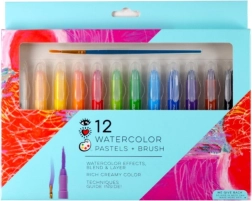 Pastels aquarellables 12 couleurs